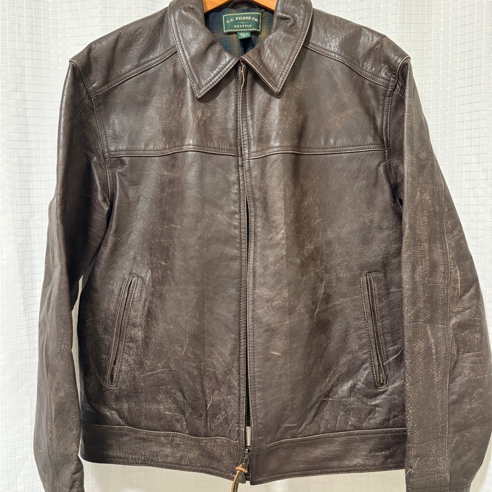 C.C. Filson Co. Men's Brown Leather Jacket